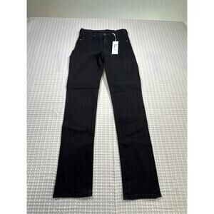 MARI Mid Rise Slim Straight Jeans Size 25 Light Wash BOHO Denim Chic